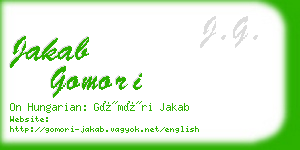 jakab gomori business card
